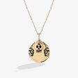 Coco Engravable Medallion in Sterling Silver and Accent Diamonds Discount