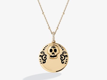 Coco Engravable Medallion in Sterling Silver and Accent Diamonds Discount