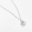 Winnie The Pooh Letter  I  Alphabet Necklace with 1 20 CTTW Diamonds Supply