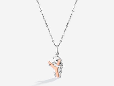 Winnie The Pooh Letter  Y  Alphabet Necklace with 1 20 CTTW Diamonds Online now