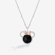 Charcoal Chill Minnie Black Onyx Pendant with 1 6 CTTW Diamonds Fashion