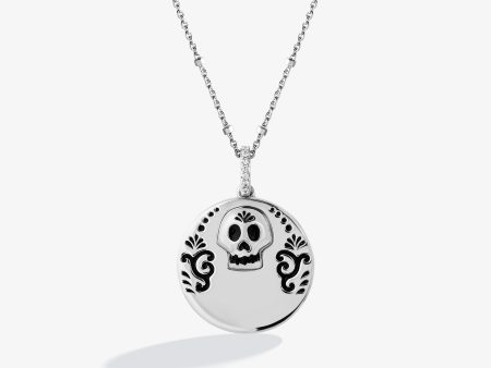 Coco Engravable Medallion in Sterling Silver and Accent Diamonds on Sale