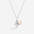 Winnie The Pooh Letter  U  Alphabet Necklace with 1 20 CTTW Diamonds Cheap