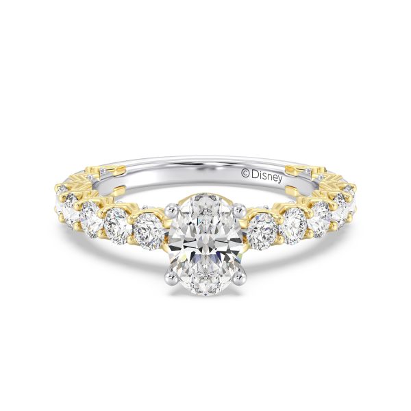 Enchanted Star Lab Grown Diamond 14K Gold Sleeping Beauty 65th Anniversary Celebration Aurora Engagement Ring Sale