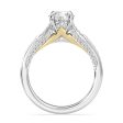 Enchanted Star Lab Grown Diamond 14K Gold Aurora Engagement Ring Fashion