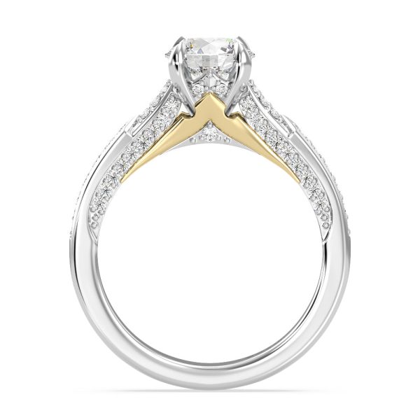 Enchanted Star Lab Grown Diamond 14K Gold Aurora Engagement Ring Fashion