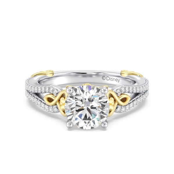 Enchanted Star Lab Grown Diamond 14K Gold Belle Vintage Engagement Ring Hot on Sale