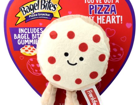 Bagel Bites Pizza Valentine s Day Heart Box with Candy & Plush Toy Fashion