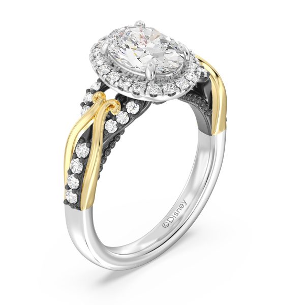 Enchanted Star Lab Grown Diamond 14K Gold Ursula Halo Engagement Ring For Discount