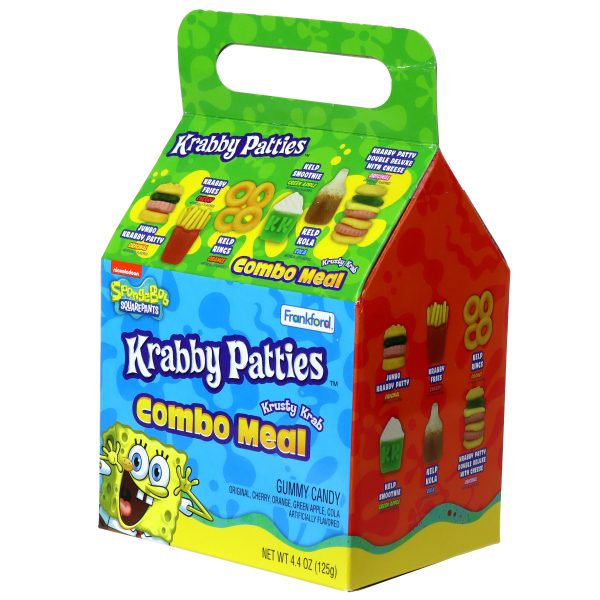 SpongeBob SquarePants Krabby Patties Gummy Candy Combo Meal on Sale