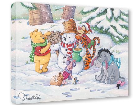 Pooh s Winter Holiday  by Michelle St.Laurent | Signed and Numbered Edition on Sale