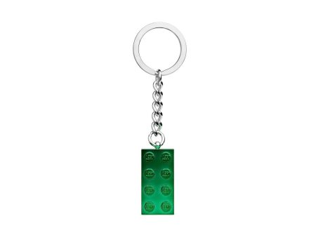 854083 | LEGO® Iconic 2x4 Green Metallic Key Chain Online Sale