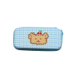 Bear Blue Gingham Pouch - Lite Fashion