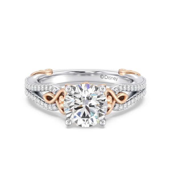 Enchanted Star Lab Grown Diamond 14K Gold Belle Vintage Engagement Ring Hot on Sale