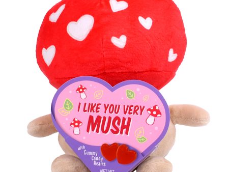 Mushroom Plush with Heart Box and Gummy Candy Online Sale