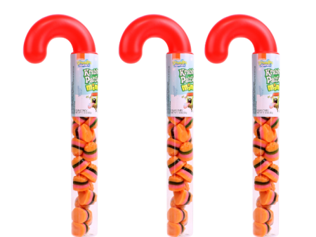 SpongeBob SquarePants Krabby Patties Mini Gummy Cane Tube, 3 Pack on Sale