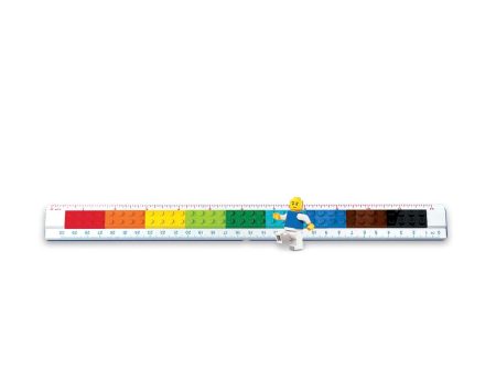 IQ52558 | LEGO® Buildable Ruler w Minifgure Hot on Sale