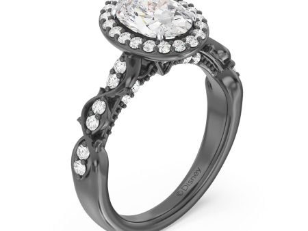 Enchanted Star Lab Grown Diamond Maleficent Halo Engagement Ring on Sale