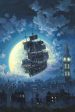 Sailing Into the Moon  by Rodel Gonzalez | Signed and Numbered Edition on Sale