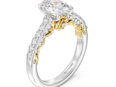 Enchanted Star Lab Grown Diamond 14K Gold Belle Rose Engagement Ring Hot on Sale