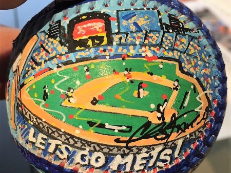 NY Mets Hand Painted Baseball Online now