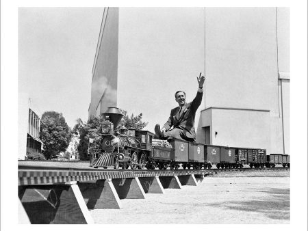 Walt on Miniature Train  from Disney Photo Archives on Sale