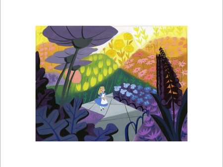 Wonderland Garden  Alice in Wonderland Concept Art by Mary Blair Online now