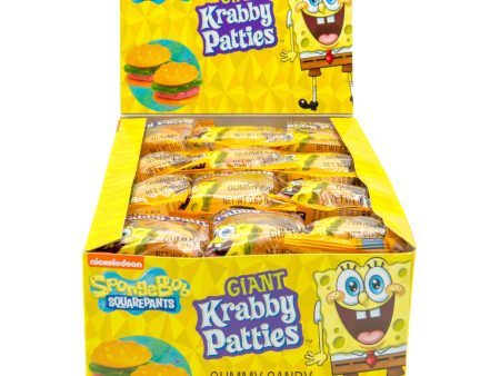 SpongeBob SquarePants Giant Original Krabby Patties Gummy Candy, 36 Count on Sale