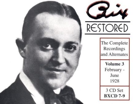 BEIDERBECKE,BIX - BIX RESTORED VOL.3 (CD) Sale