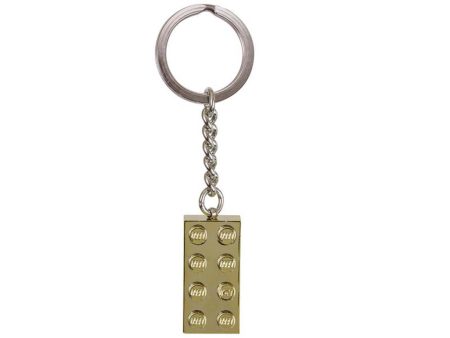 850808_01 | LEGO® Iconic Key Chain 2x4 Stud Gold 2019 For Cheap