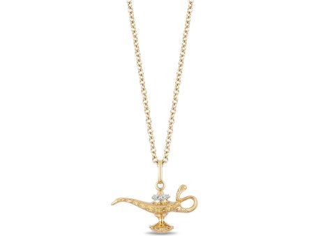 Enchanted Disney Fine Jewelry 10K Yellow Gold with Diamond Accent Jasmine s Aladdin Live Action Pendant Necklace Discount