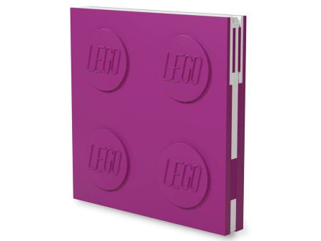 IQ52438 | LEGO® Locking Notebook with Gel Pen - Violet Online Sale