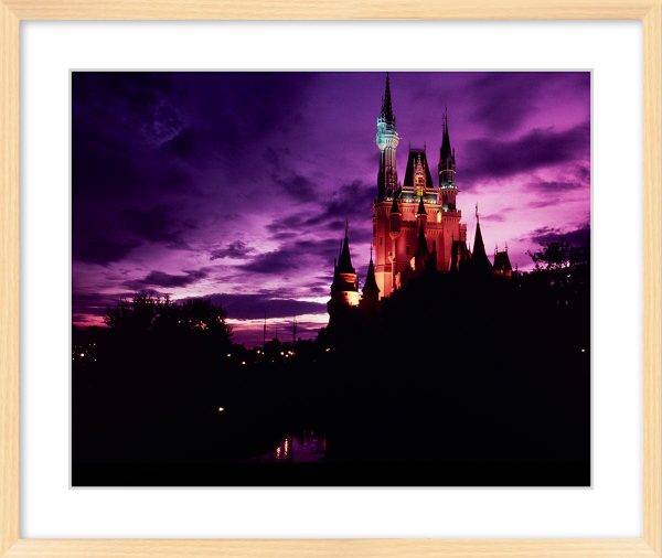 Walt Disney World, Cinderella Castle Purple Sky  from Disney Photo Archives For Sale