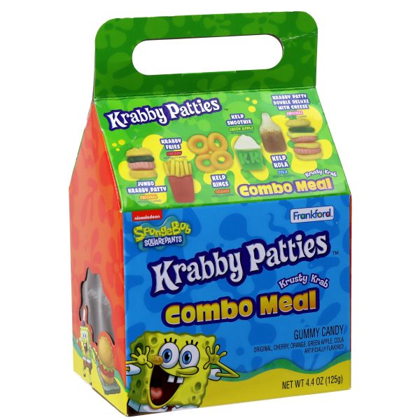 SpongeBob SquarePants Krabby Patties Gummy Candy Combo Meal on Sale