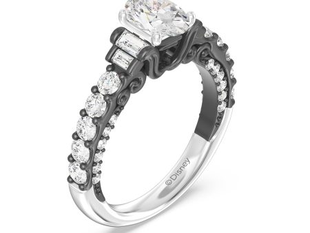 Enchanted Star Lab Grown Diamond Ursula Trident Engagement Ring For Sale