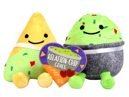 Guacamole & Chip Date Night Plush Toy with Gummy Candy, 1oz on Sale