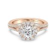 Enchanted Star Lab Grown Diamond Cinderella Split Shank Halo Engagement Ring Online Sale