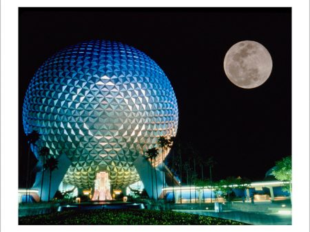 Spaceship Earth and the Moon  from Disney Photo Archives on Sale