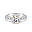 Enchanted Star Lab Grown Diamond 14K Gold Aurora Crown Engagement Ring Cheap