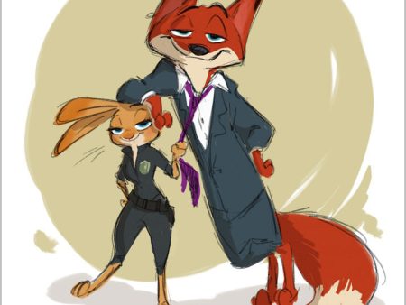 Nick & Judy  Zootopia Concept Art by Byron Howard Online now