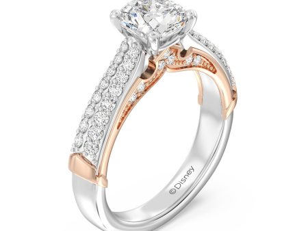 Enchanted Star Lab Grown Diamond 14K Gold Aurora Double Pave Engagement Ring Online Sale