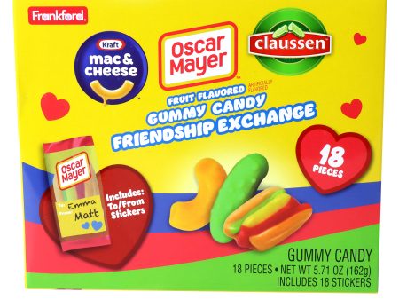 Kraft Assorted Friendship Exchange Valentine s Day Gummy Candy, 18 Count Cheap