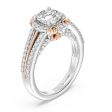 Enchanted Star Lab Grown Diamond 14K Gold Belle Halo Engagement Ring Online Hot Sale