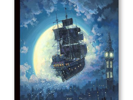 Sailing Into the Moon  by Rodel Gonzalez | Signed and Numbered Edition on Sale