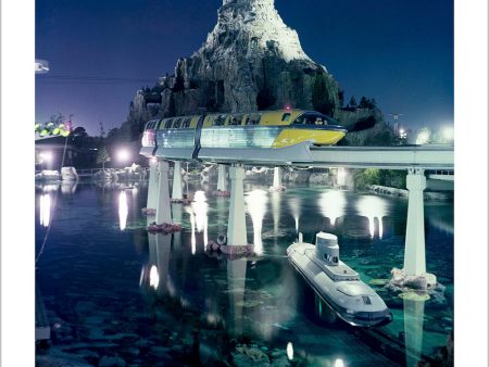 Disneyland Matterhorn, Monorail and Submarine  from Disney Photo Archives Online Hot Sale