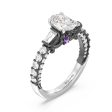 Enchanted Star Lab Grown Diamond Ursula Amethyst Peek-a-Boo Engagement Ring Online