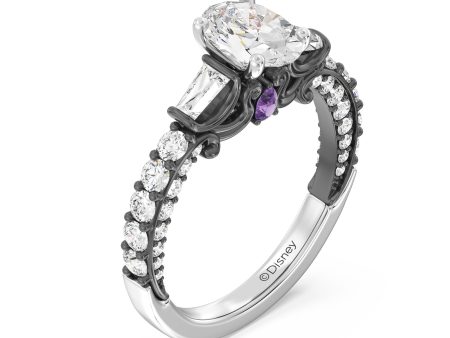 Enchanted Star Lab Grown Diamond Ursula Amethyst Peek-a-Boo Engagement Ring Online