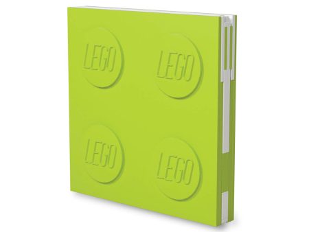 IQ52442 | LEGO® Locking Notebook with Gel Pen - Lime Discount