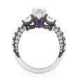 Enchanted Star Lab Grown Diamond Ursula Amethyst Peek-a-Boo Engagement Ring Online