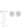 Enchanted Disney Fine Jewelry 14K Rose Gold with 1 3 CTTW Diamond Majestic Princess Solitaire Earrings Online Sale